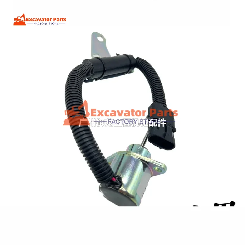 For Mini Excavator XCMG XE 15U 17 Kubota KX 15-3SSDLG 16 Foton Lovol FR 18 Stall solenoid valve flame extinguisher switch