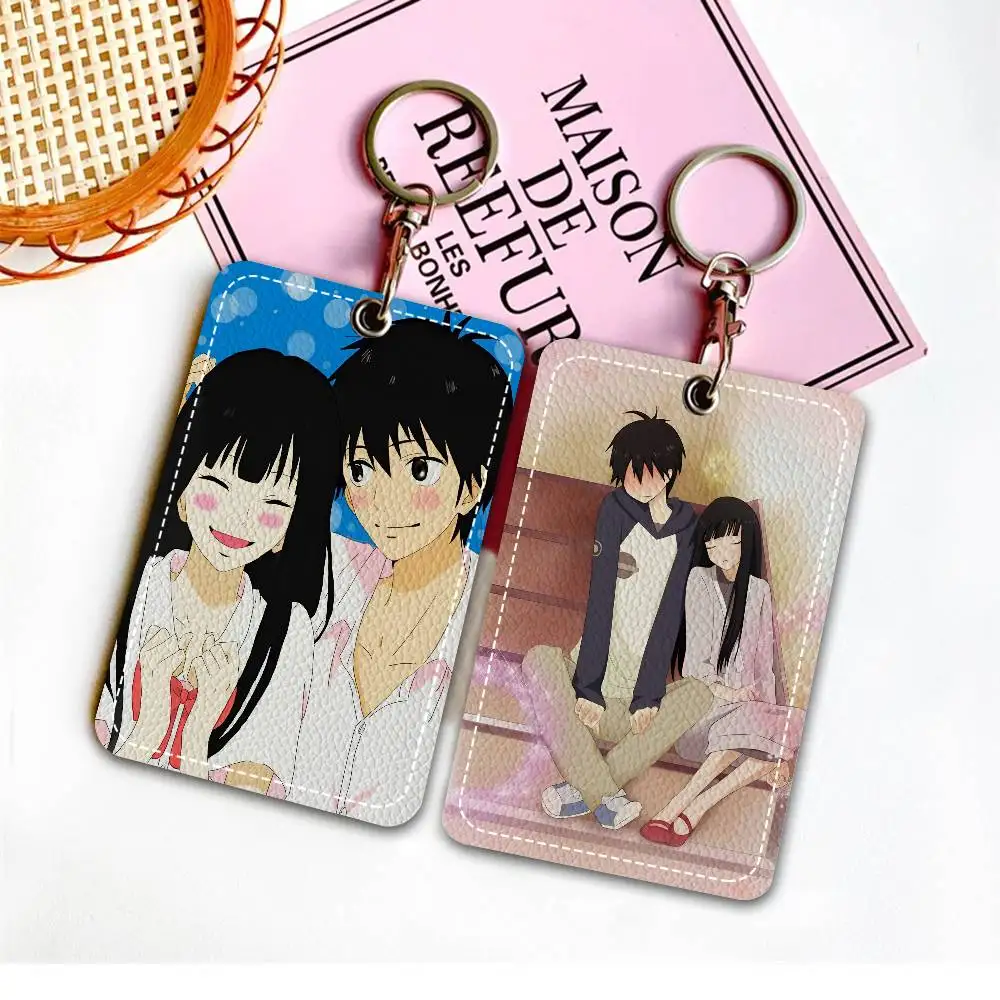 Kimi Ni Todoke Anime Style PU Access Card Holder With Keychain - Executive Protection For Bank Card,Subway, Bus Card Case