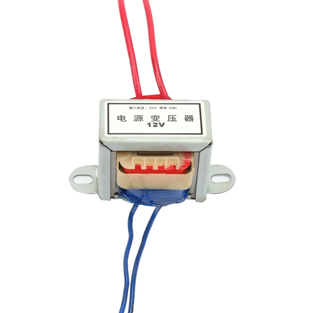 AC 220V Single Power Transformer 5W 50Hz Electronic Transformer Fire Retardance Nylon Core Full Copper Wire Power Converter
