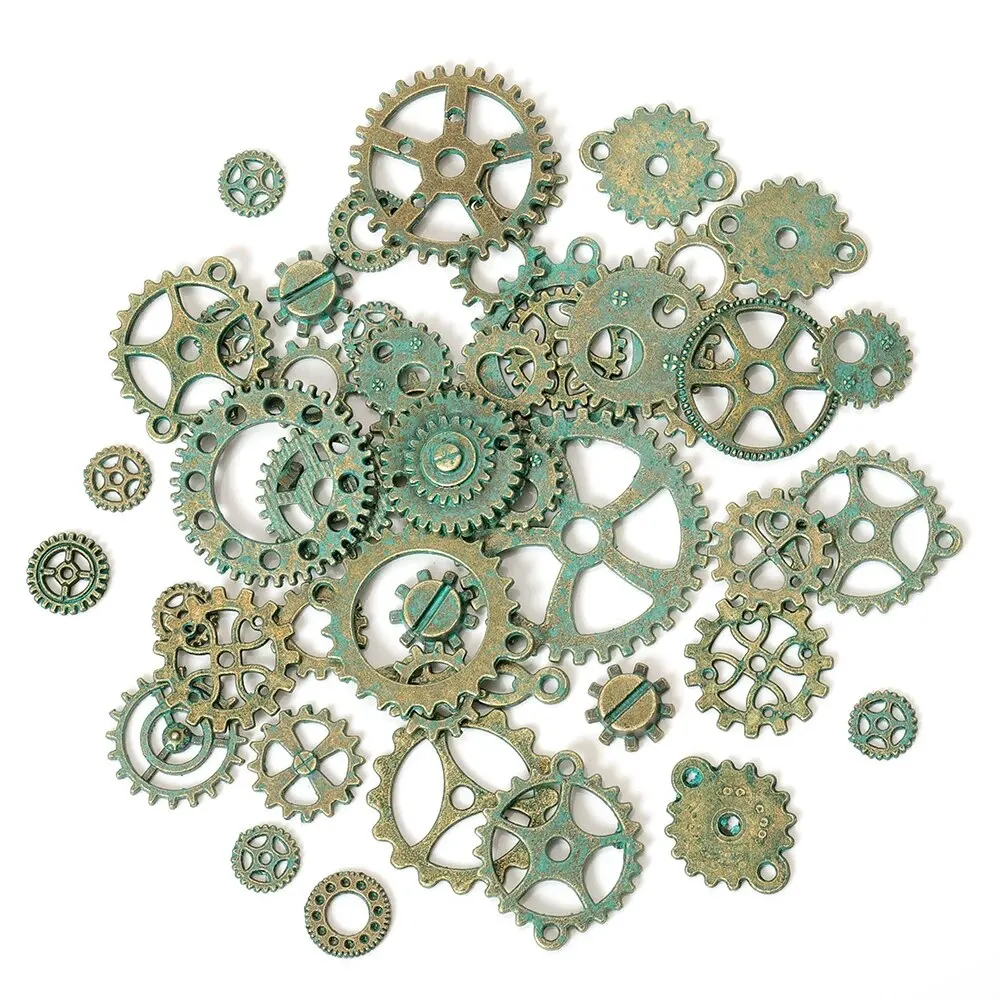 100g 50g Mix Steampunk Gears Cogs Charms Pendant DIY Antique Bronze for Handmade Hat Crafts Jewelry Making Wholesale