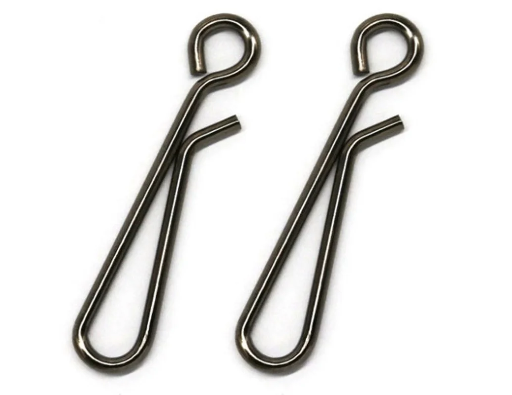 100Pcs/Lot Hanging Snap Tackle Connector Stainless Steel Fishing Accessories Lure Line Hook Fish Carp Tool Pin Rig Sea Rings image 3