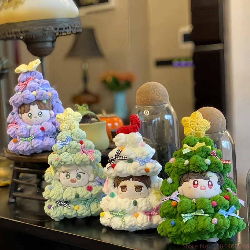 Hot! Knitted Christmas Tree Doll Clothes For Labubu Doll Clothes Accessories Hand Woven Diy Ornament Pendant Christmas Gifts - Image 5