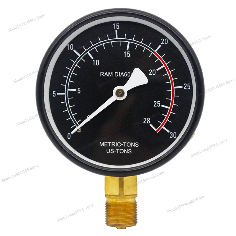 For Y100 radial jacks, tonnage pressure gauges for liquid, water, oil, and air pressure are custom-made meter meters