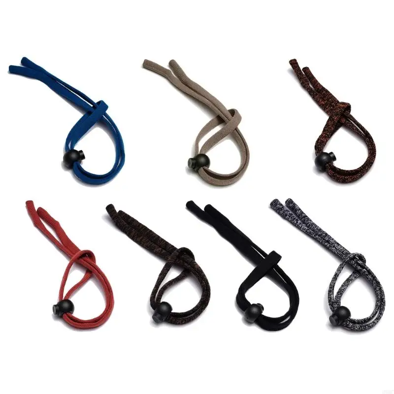 

39BC Multicolor Leather Eyewears Retainers Outdoor Sports Eyewears String Neck Cord for Outdoor Sports