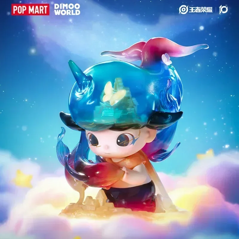 POP MART Dimoo World X Honor of Kings 10th Anniversary Blind Box Śliczny model dekoracyjny na biurko, prezent dla dziewczynek
