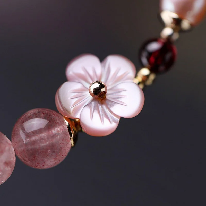 Luxuriöse Lila Glas-Kristall-Perlenarmbänder für Damen Schicke Schmetterling-Quasten-Anhänger Armbänder Trendiger Süßer Partyschmuck – Detail 18
