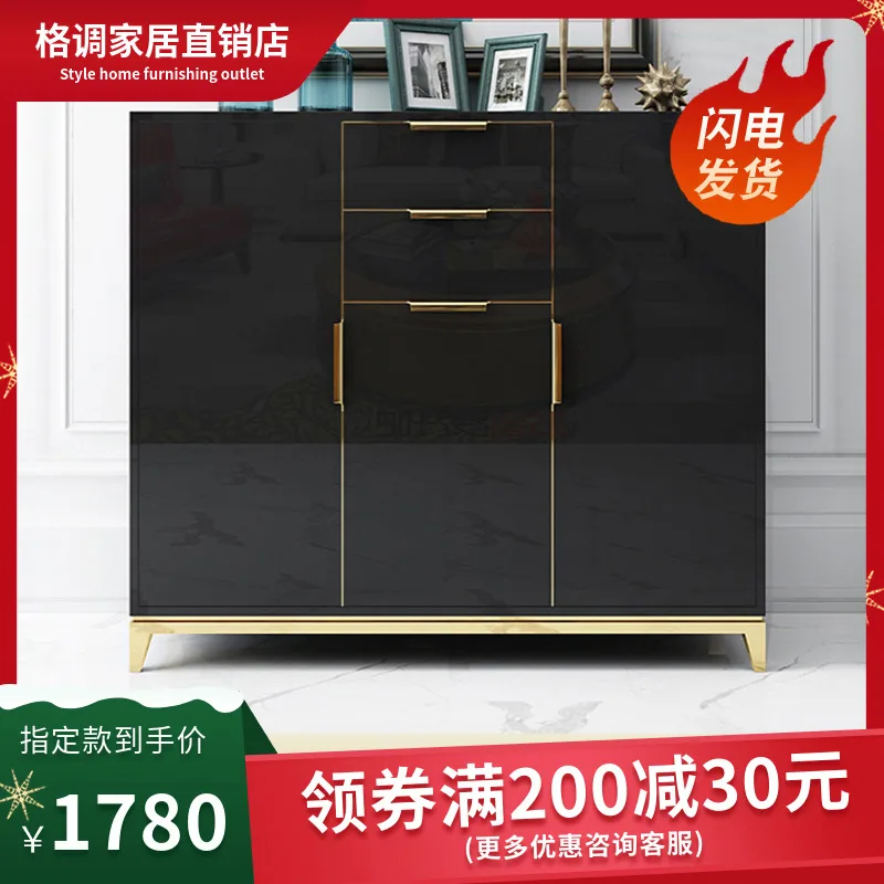 Household light luxury shoe cabinet, large capacity storage, entrance entry, entrance cabinet, modern simplicity, marble