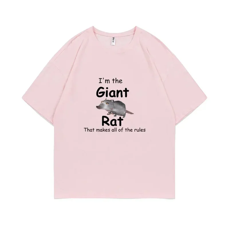 T-shirt graphique du film I'm The angiRat Rat pour hommes et femmes, imprimé qui fait toutes les règles, décontracté, à la mode, été