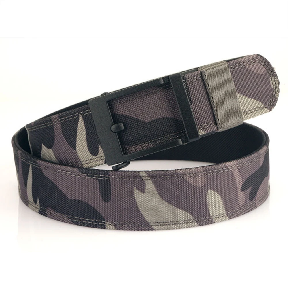 Unisex elastic waistband alloy quick release buckle elastic nylon men\'s military gun hanging tactical waistband work accessories