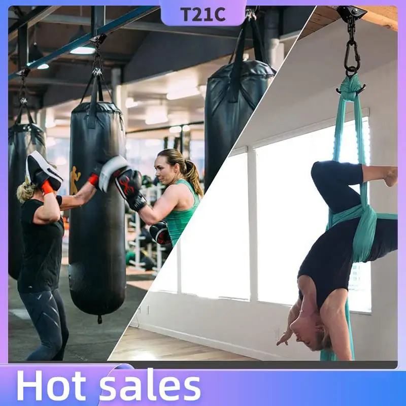 

T21C 2X Ceiling Hook Hanging Chair 360° Rotate Swing Hanger 450KG Swing Suspension Hook For Punching Bag,Hammock,Yoga,Etc