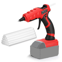 For Milwaukee 18V Li-ion Battery Cordless Hot Glue Gun 7mm Quick Preheat Hot Melt Glue Gun for Milwaukee 18V for Tool Repair