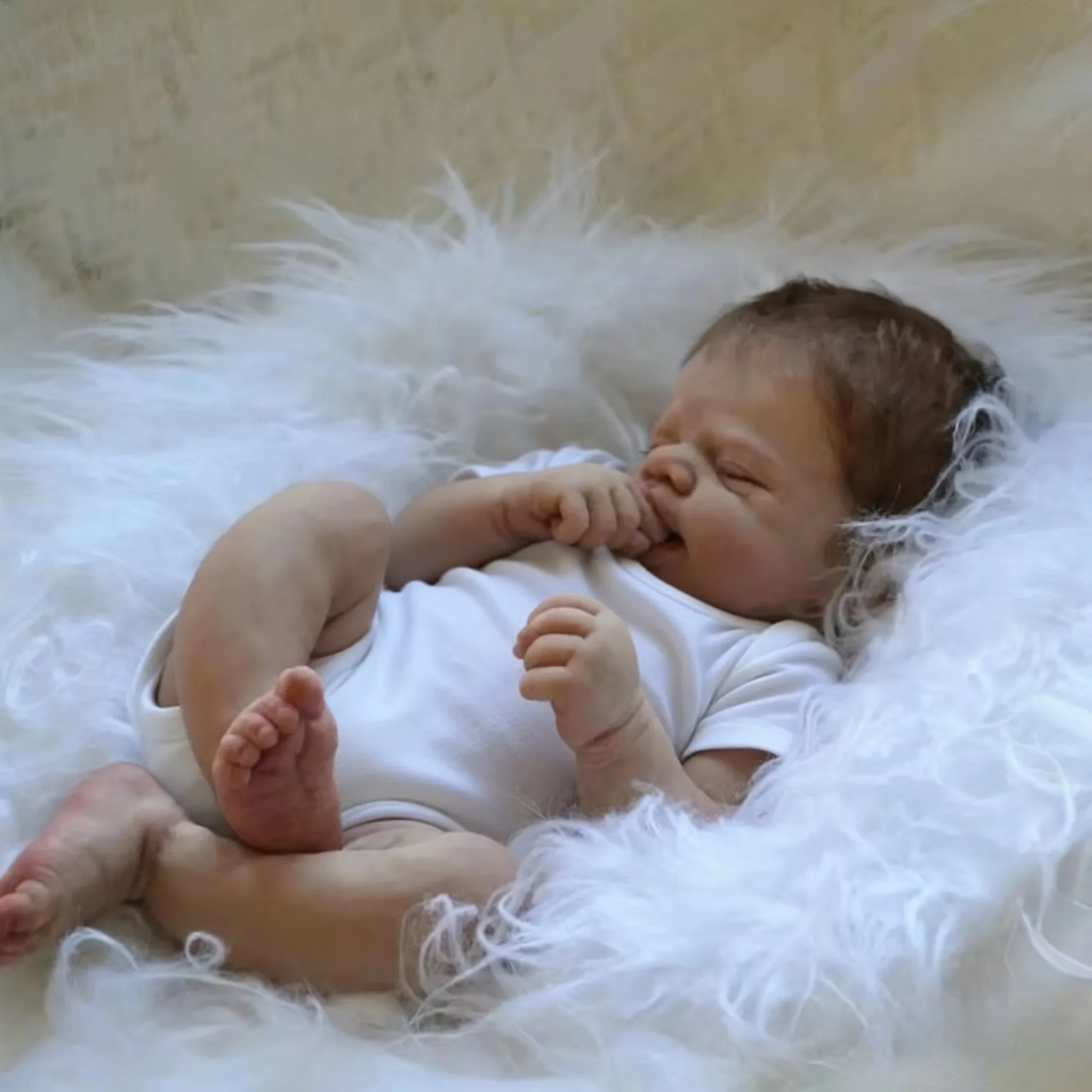 18 Inch Full Body Silicone Pascale Bebe Reborn Baby Doll Handmade Soft Touch Newborn Baby Doll For Birthday Gifts