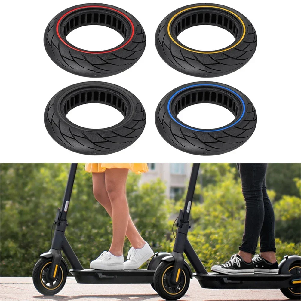 

1pc Solid Tire 10 Inch 10x2.50 Off-road Solid Tyre For Ninebot Max G30 Electric Scooter Multi-color Rubber Tire Accessories