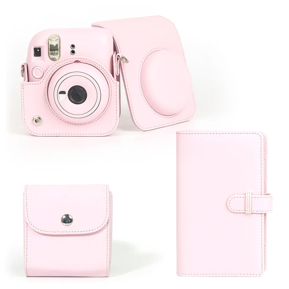 Protective Travel Case For For Mini12 Instant Camera Kit With Photo Album Storage Pouch Portable Photography Accessories