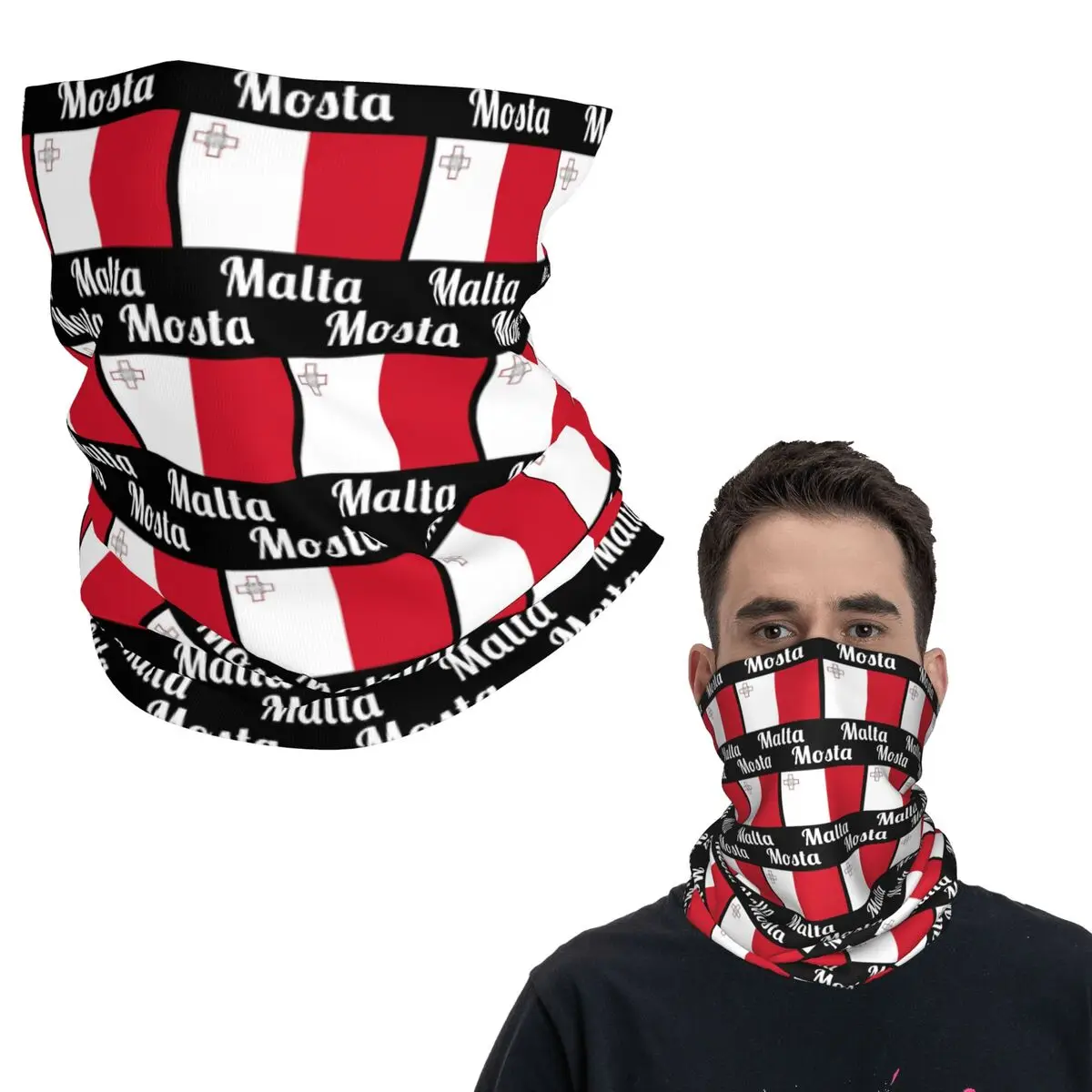 

Мальтийский крест с флагом Амальфи-крестом, бандана на шею, шарф с принтом, многофункциональный велосипедный шарф, унисекс, для взрослых, весь сезон