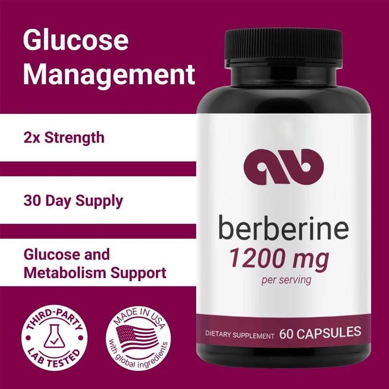 

Berberine supplements -1200 milligrams per serving -60 capsules