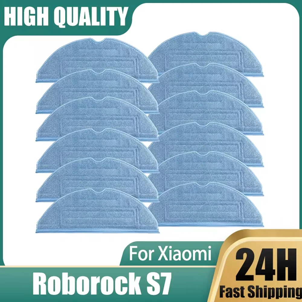 For Roborock S7 S70 S75 S7Max S7MaxV T7s T7s Plus Mop Pad Vacuum Clean ashable ander Robot Mop Rags Parts Mop Cloth Accessories