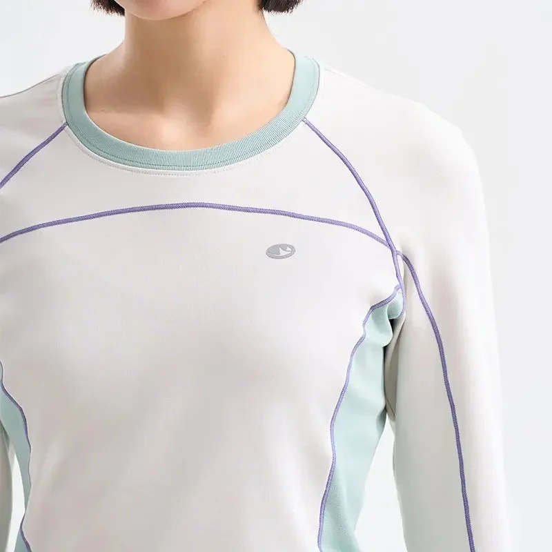 Women Outdoor Lightweight Hiking Jogging Slim Long Sleeve Sports T-shirt Sweet Girl Y2k Streetwear Fashion Short T Shirt Tops