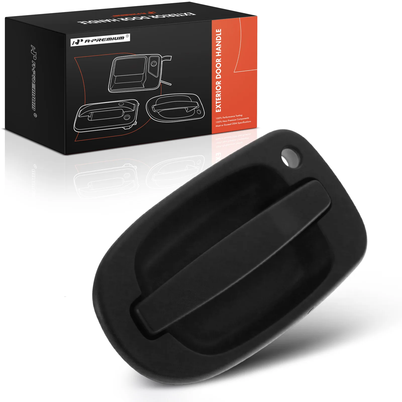 A-Premium Sliding Rear Driver Side Exterior Door Handle with Keyhole for Saturn Relay 2005-2007 Buick Terraza 2005-2007