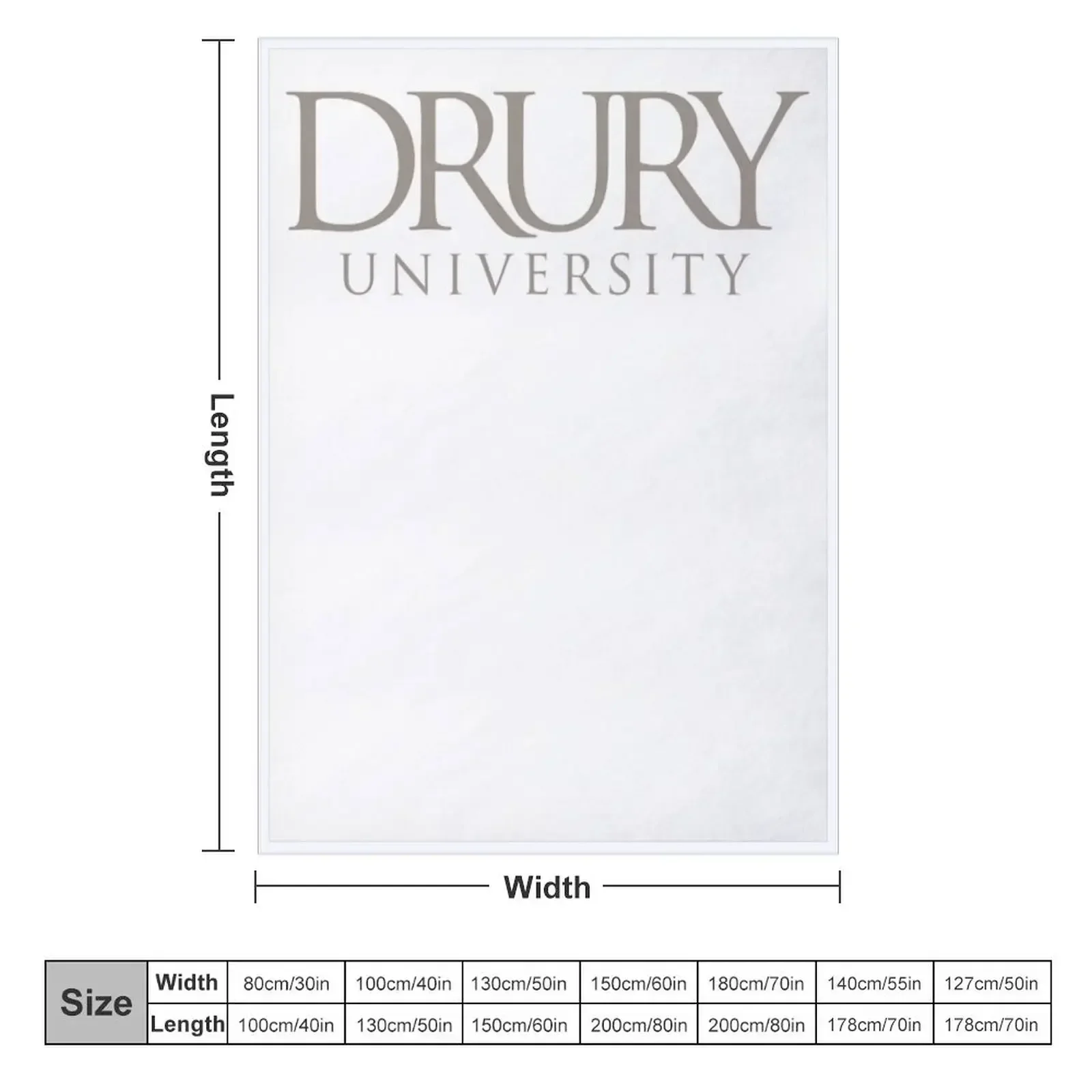 Drury University Classic Throw Blanket couch cozy soft plush fuzzy picnic outdoor blanket