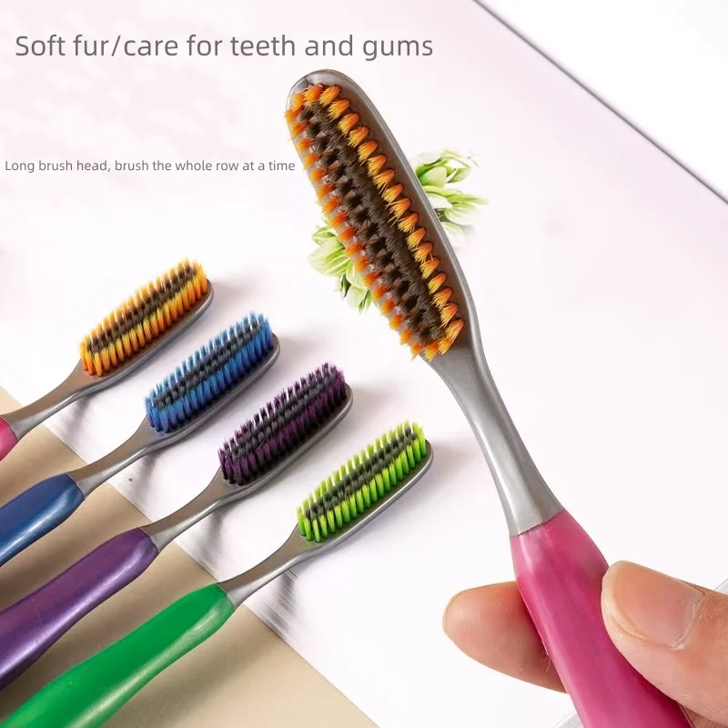 

Big Head Soft Hairbrush with Long and Wide Brush Head, Suitable for Men and Women