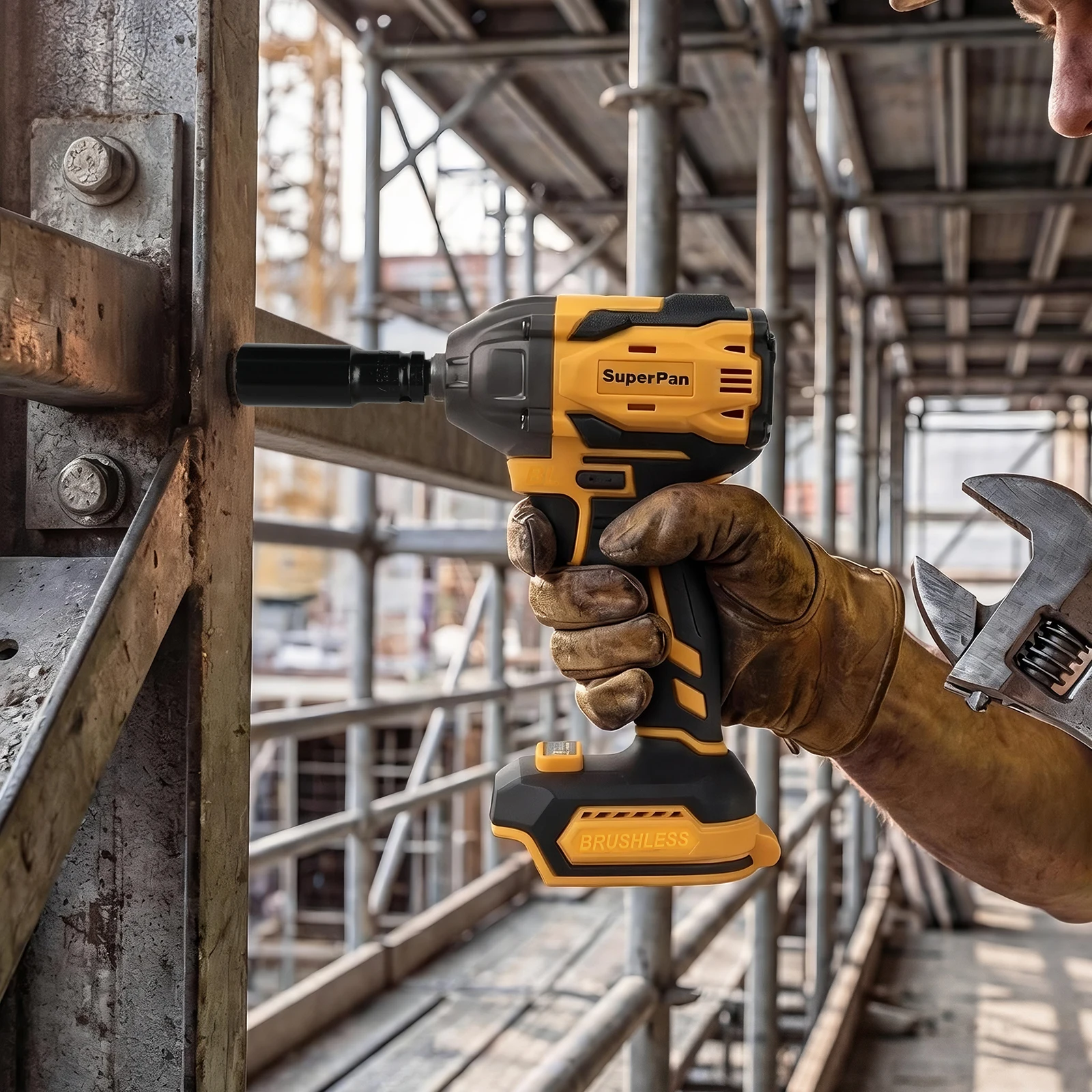 

Беспроводной бесщеточный ударный гайковерт SuperPan, аналог Dewalt, без аккумулятора, для батарей Dewalt/Makita/Milwaukee