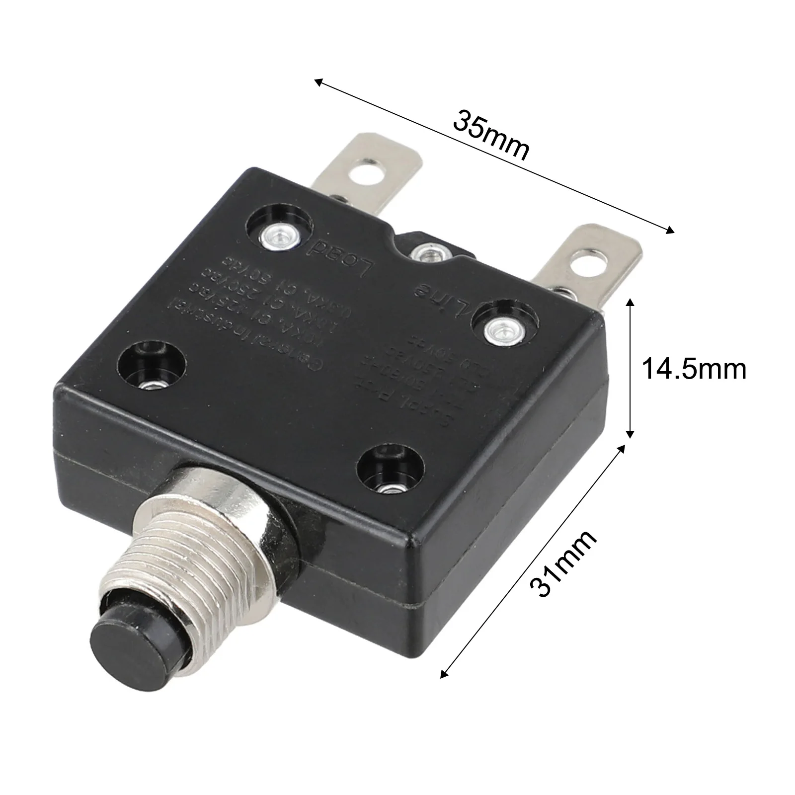 For Appliances L1 Series Breaker PushButton Circuit Breaker Circuit Breaker For Appliances Electric Device 125 250V AC Voltage