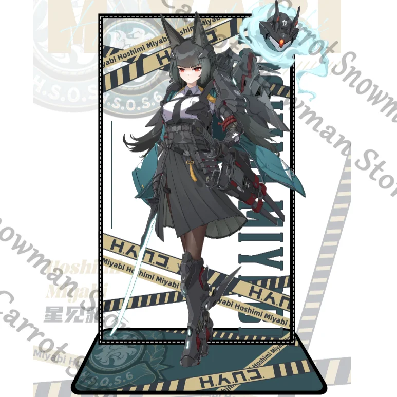 

Zenless Zone Zero Nekomiya Mana Hoshimi Miyabi Аниме Акриловый стоячий знак Двойная вставка Индикационная доска Косплей Мультфильм