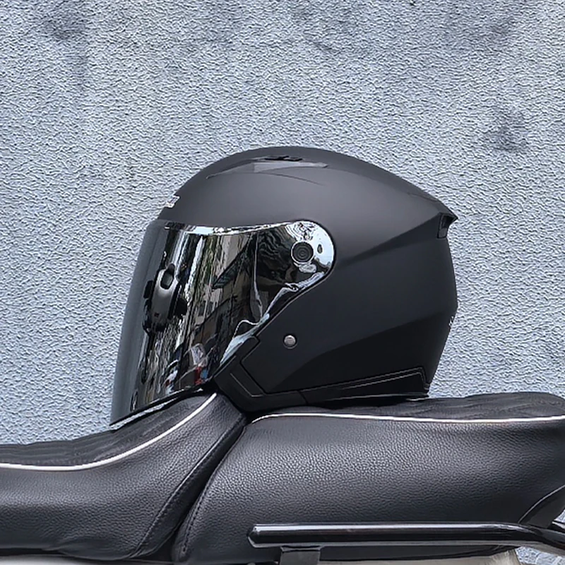 NONE Motorrad Helm Männlich Weiblich Vier Jahreszeiten capacete para motocicleta cascos para moto Doppel Objektiv RACING HALB HELME 7