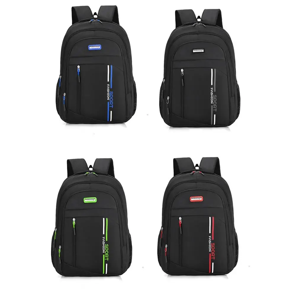 Practical Nylon Student Schoolbag Large Capacity Air Cushion Strap Waterproof Rucksack Men's Backpack