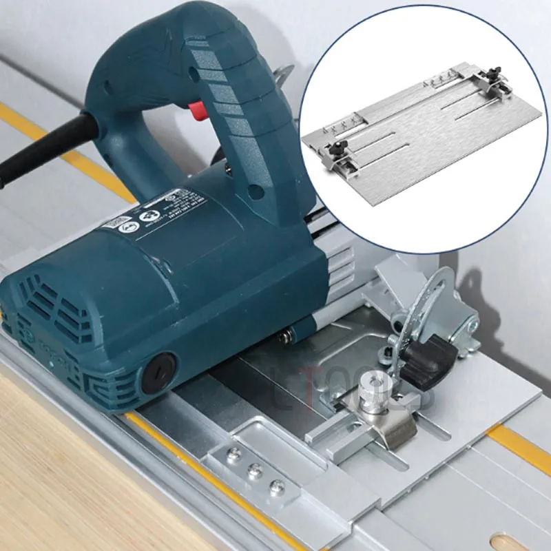 Woodworking Cutting Guide Base Circular Saw Conversion Base Plate Portable Cutting Accessory Convert Circular Saw To Track Saw