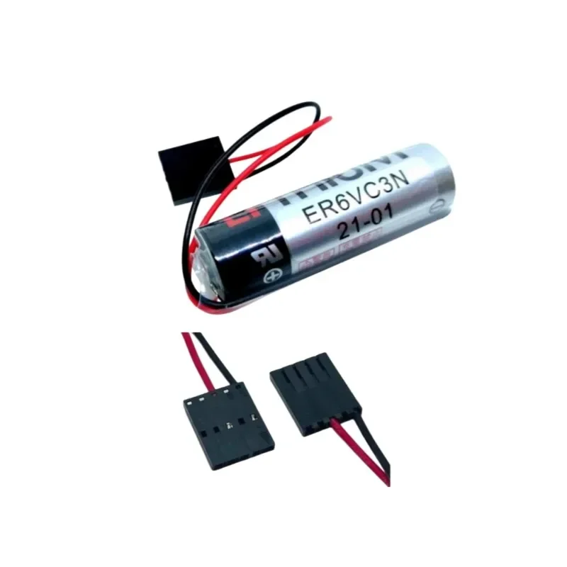 

New ER6VC3N + JAE5PIN 3.6V PLC Lithium Battery With Black Connector