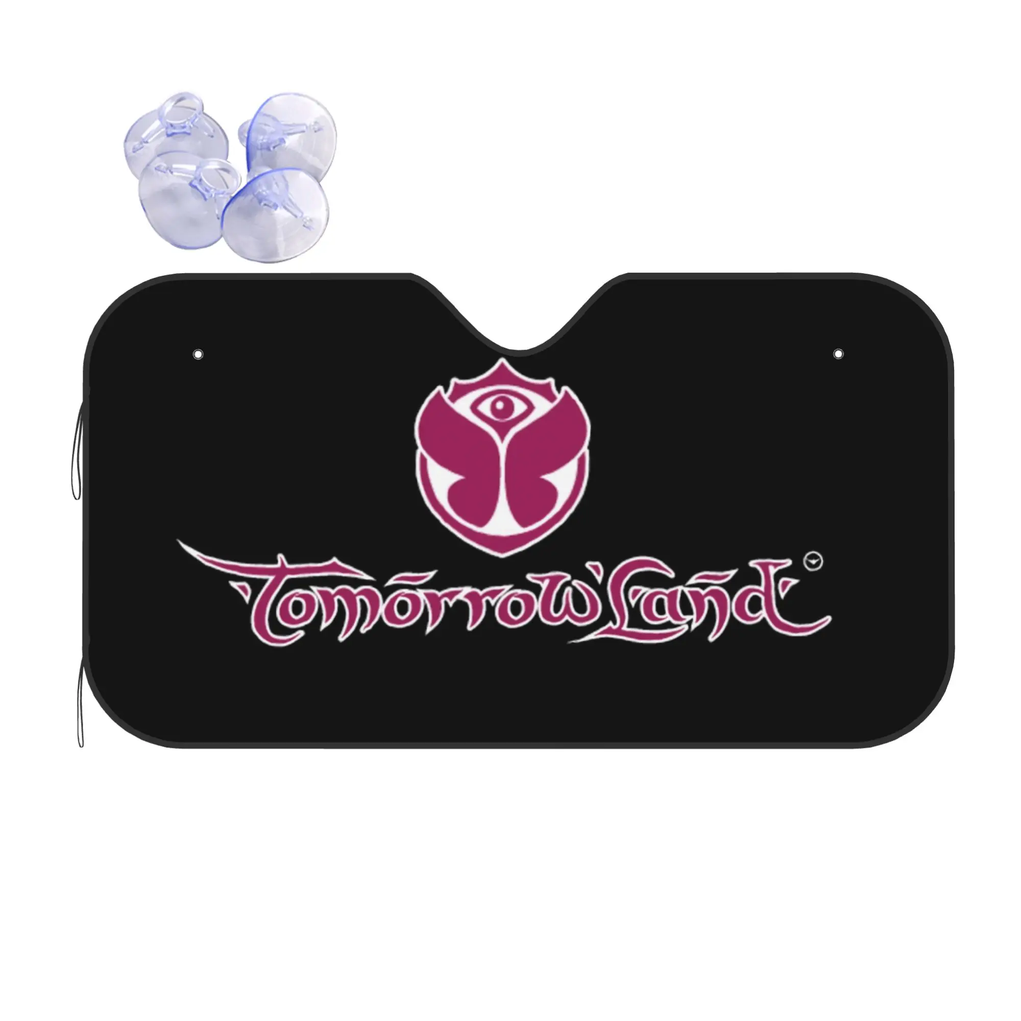 Tomorrowland Car Front Windshield Sun Visor Heat Insulation Belgian Electronic Dance UV Protection Aluminum Foil Auto Visor