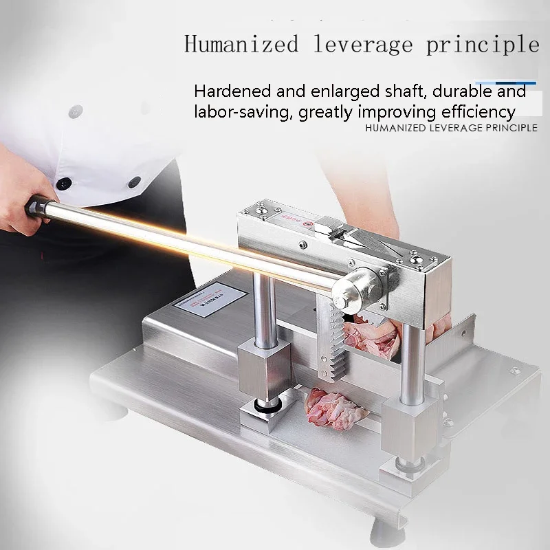 Meat Slicer Commercial Frozen Bone Cutting Machine Minced Lamb Bone Meat Cutter Chicken Duck Fish Ribs Lamb Cutting Kitchen Tool