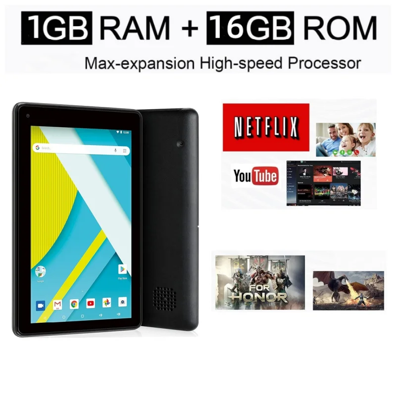 Nuovo arrivo RCT6973 Tablet 7 pollici sistema Android 6.0 1GB + 16GB 1024x600 pixel RK30sdk CPU Quad-Core Dual Camera