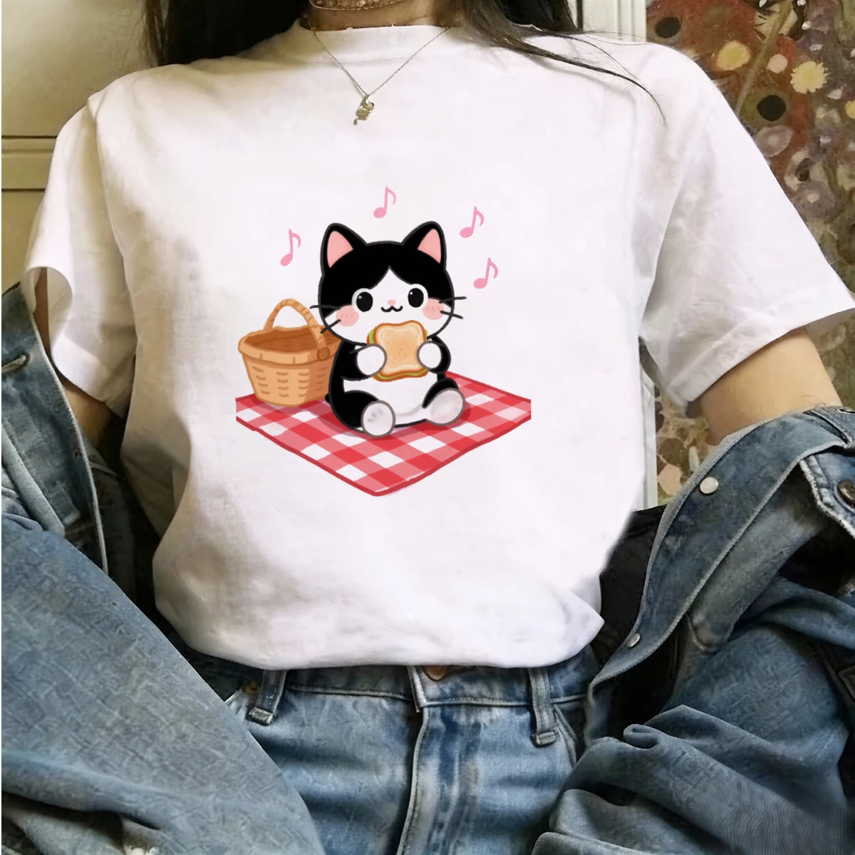 T-Shirt Woman Retro Vintage 90 - Retro Vintage Korean Fashion ulasan dan harga