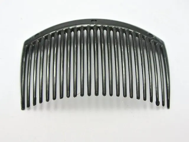 10 Black Plastic Hair Clips Side Combs Pin Barrettes 82X50mm for Ladies