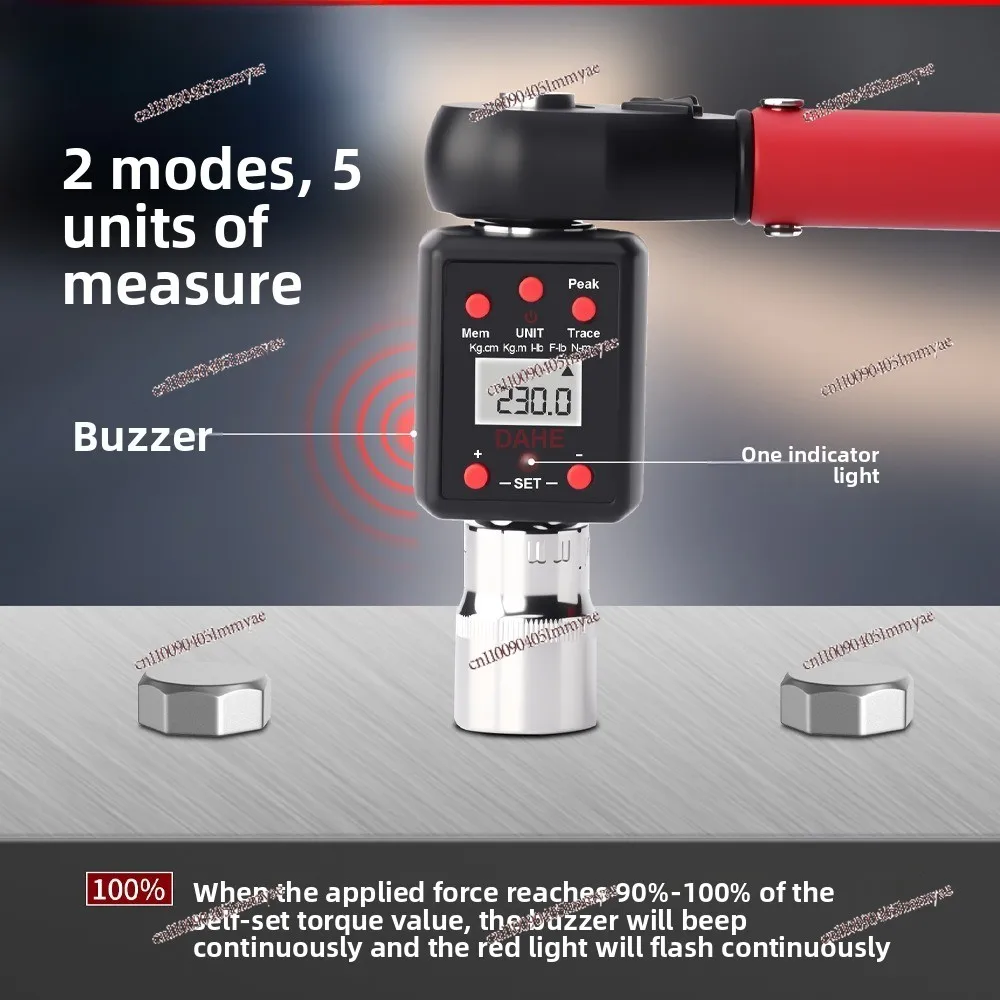 Hot-selling digital torque meter 0.3-600 NM torque adapter, wrench tool