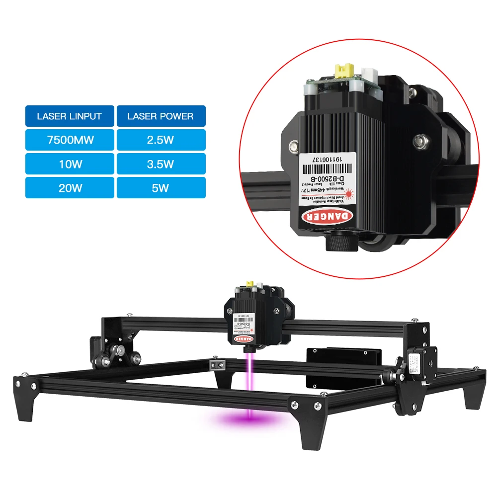 Modulo testa laser 450nm Testa laser a luce blu per macchina per incidere di intaglio fai-da-te Accessorio per incisore Strumenti fai-da-te