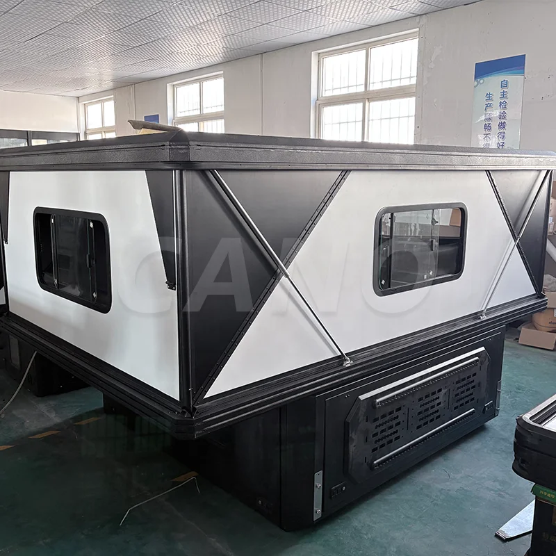 Rooftop Pickup Truck Canopy Tent Hard Shell Aluminum Alloy Foldable Camping Topper for Off Road Touring and 4X4 Overlanding