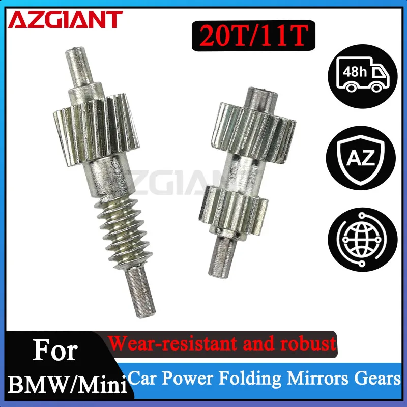 AZGIANT For BMW X5 E53/3 Series E46 Mini Cooper MK-1 Car Power folding side view mirror Gears 20T/11T automobil parts accessory