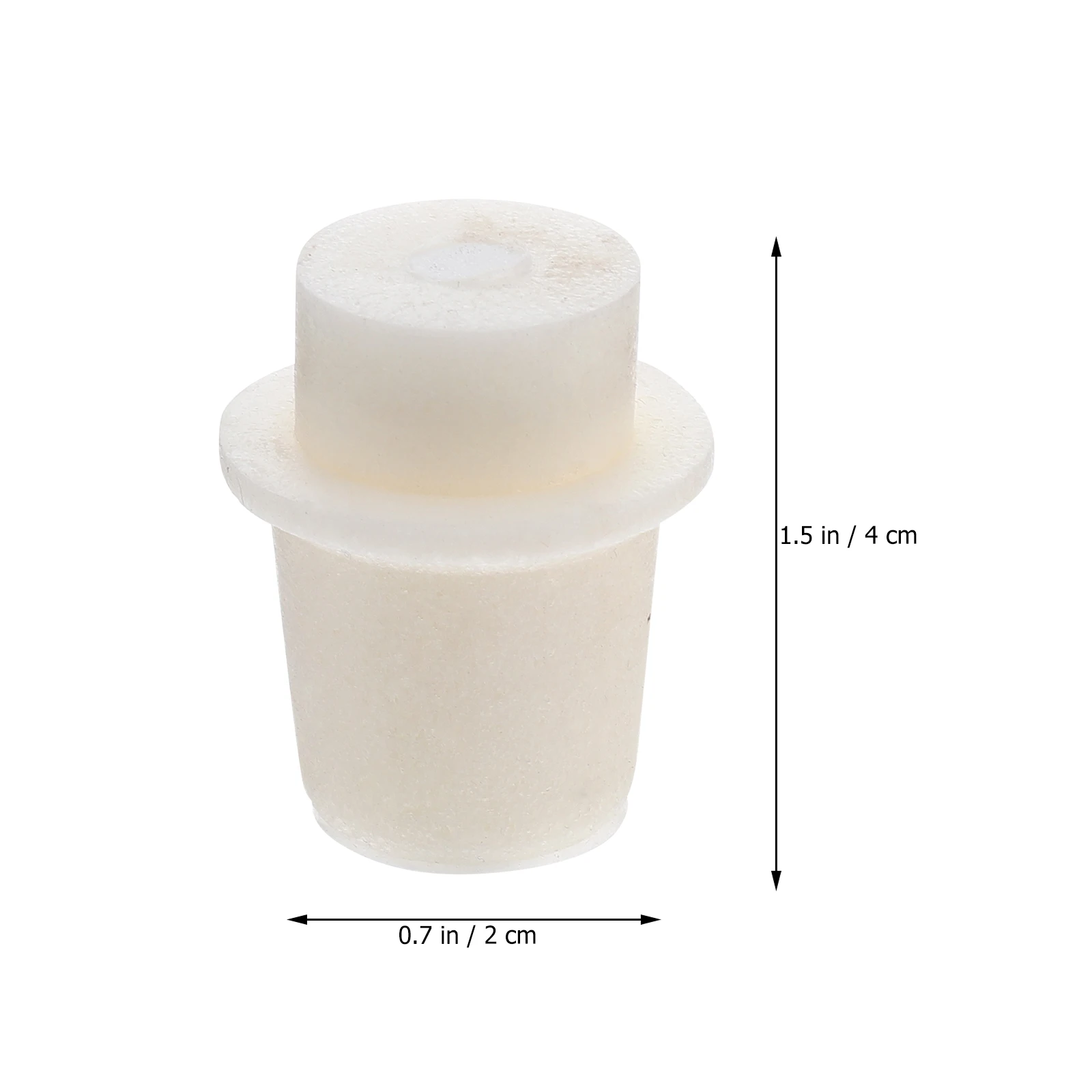 

5 Pcs Test Tube Caps Cork Bottle Sealing Plugs Silicone Stopper Beige Silica Gel