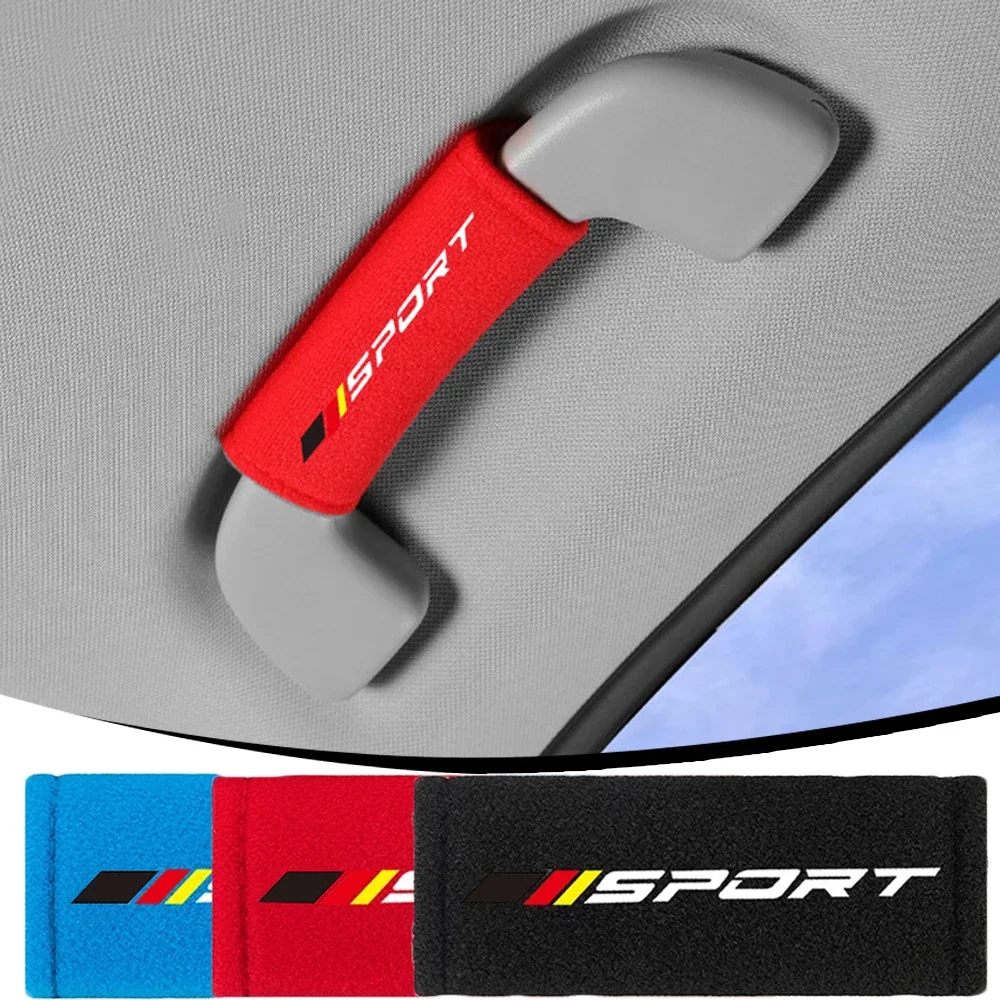 1Pc Car Interior Roof Handle Sleeve Soft Protective Cover for Ceiling Grab Grip Auto Styling Refit Accessory
