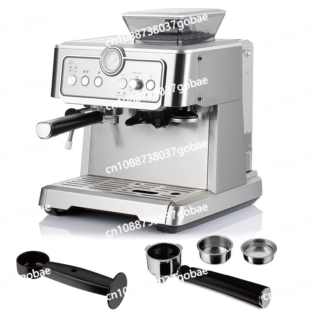 Semi-automatic espresso coffee machine with grinding touch screen pump pressure