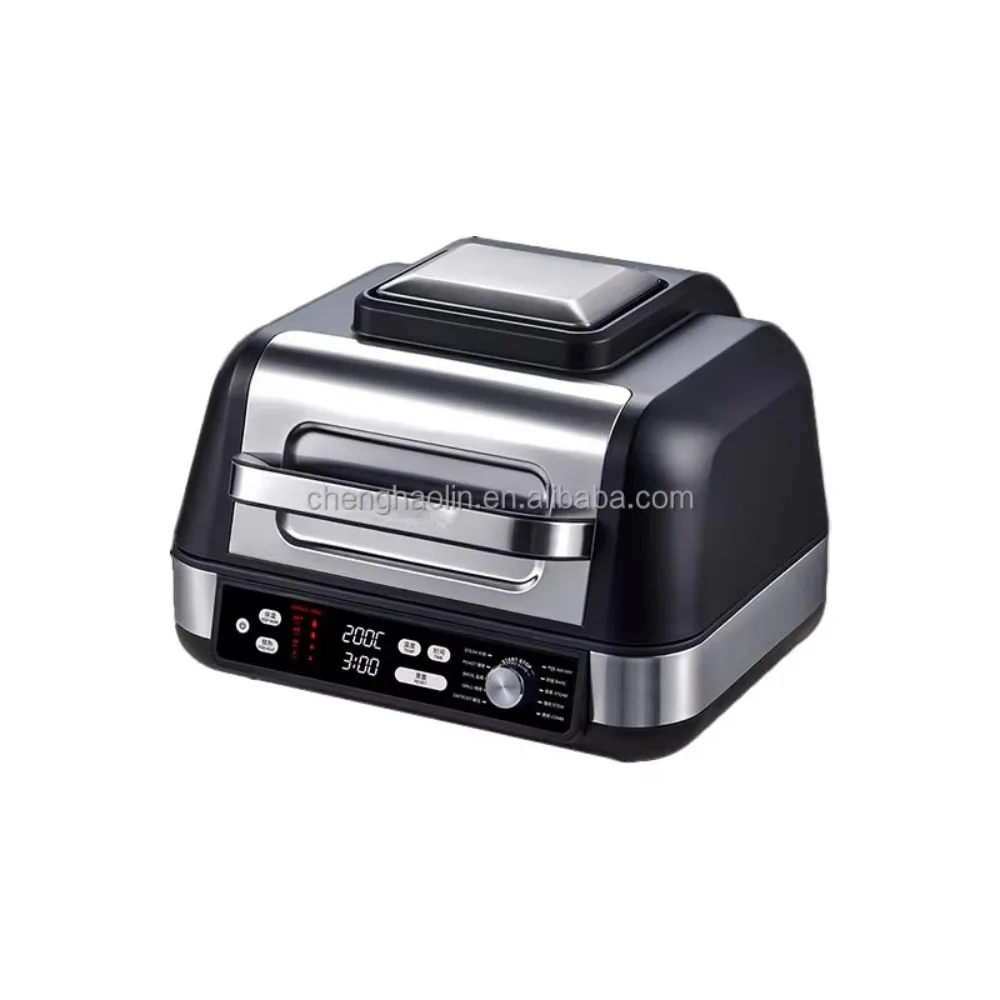 Household Kitchen One-click Grilled Steak 1750W Multifunction Electric Grill Machine, Barbecue, Air Fryer, Oven
