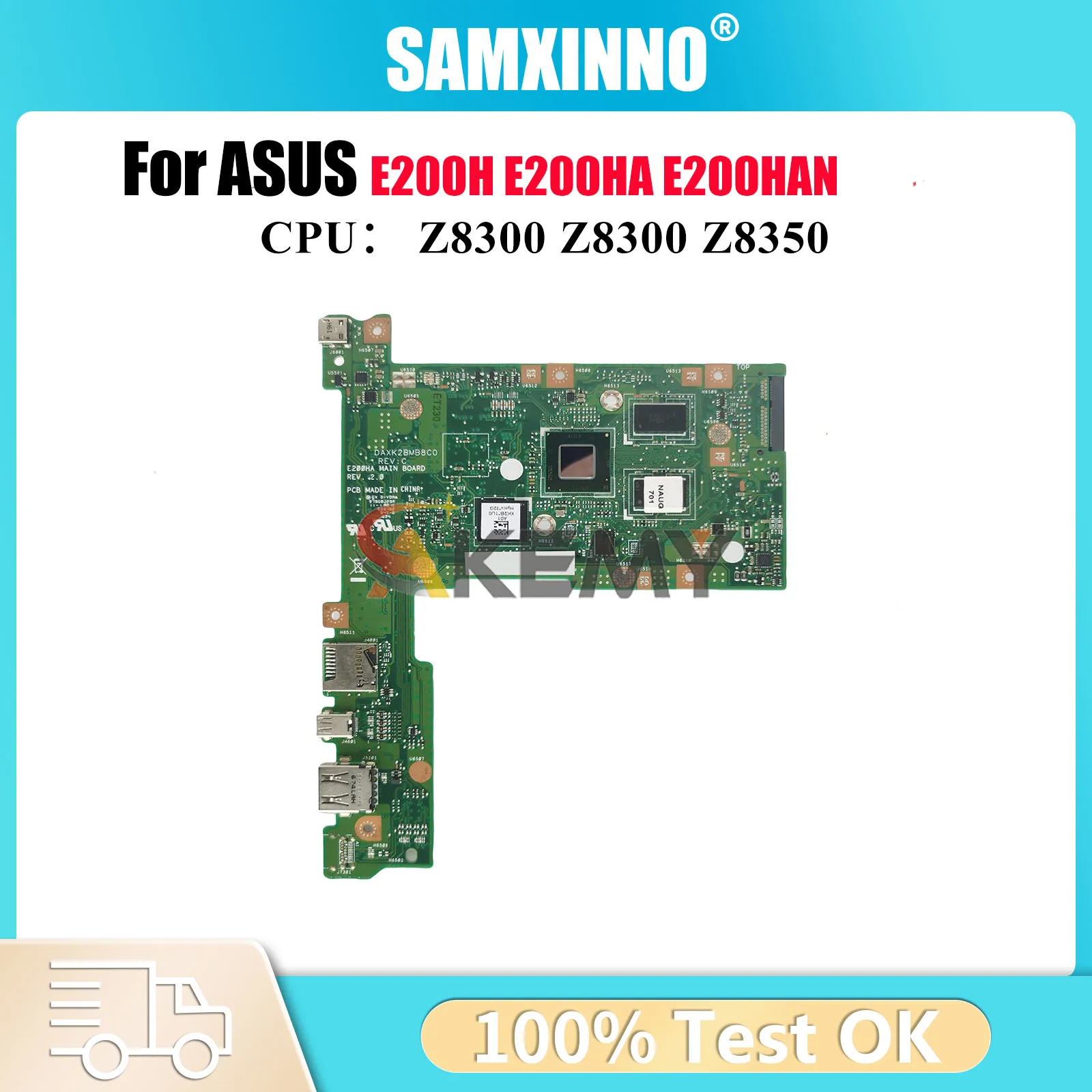 

E200HA Материнская плата для ноутбука ASUS EeeBook E200HA E200H E200HAN Материнская плата для ноутбука с Z8300 100% тестирование ОК быстрая доставка stk