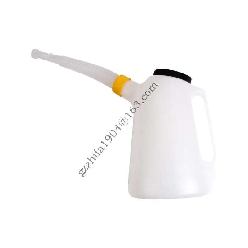 

Portable 5 Liter Oil Container Graduated Scale Markings With Ergonomic Handle Leakproof Caps For Motorcycle And Vehicles