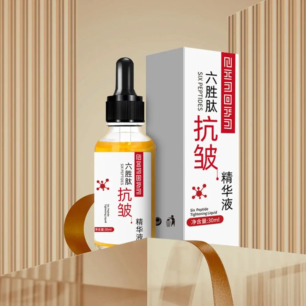 30ml Six Peptides Serum Liquid Hyaluronic Acid And Skin Cream Face Anti-wrinkles Whitening Collagen Care Lift P3K6