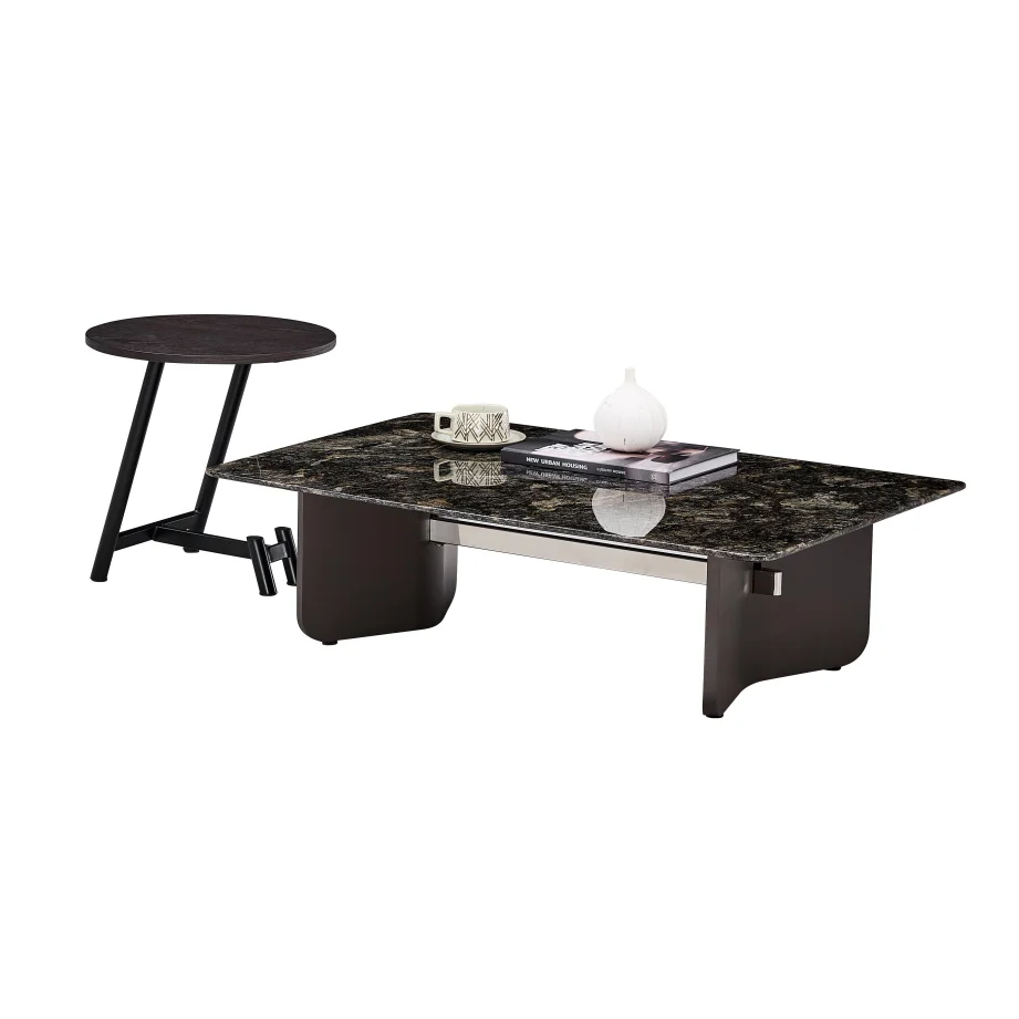 #for YSS Modern Design Living Room Furniture European Luxury Style Tea Coffee Table Natural Limestone Marble Solid Wood
