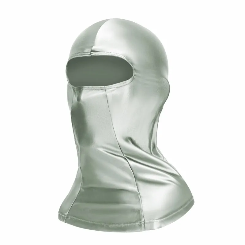 Unisex Ice Silk Spandex Balaclava Full Face Mask, Outdoor Cycling Windproof Sun Protection Head Cover, Breathable Sports Hood
